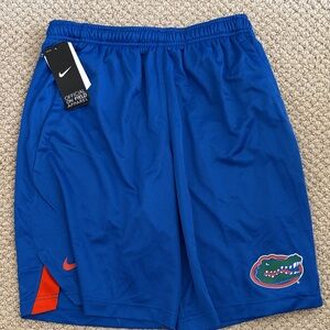 Nike Blue and Orange Athletic Shorts